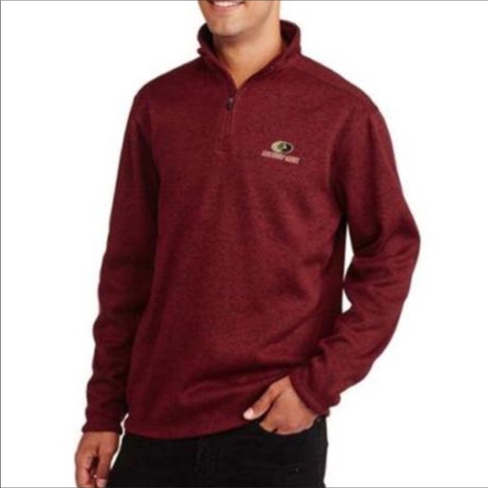 Mossy Oak soft, warm pullover jacket Size XL New Burgundy
